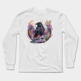 Raven Floral Long Sleeve T-Shirt